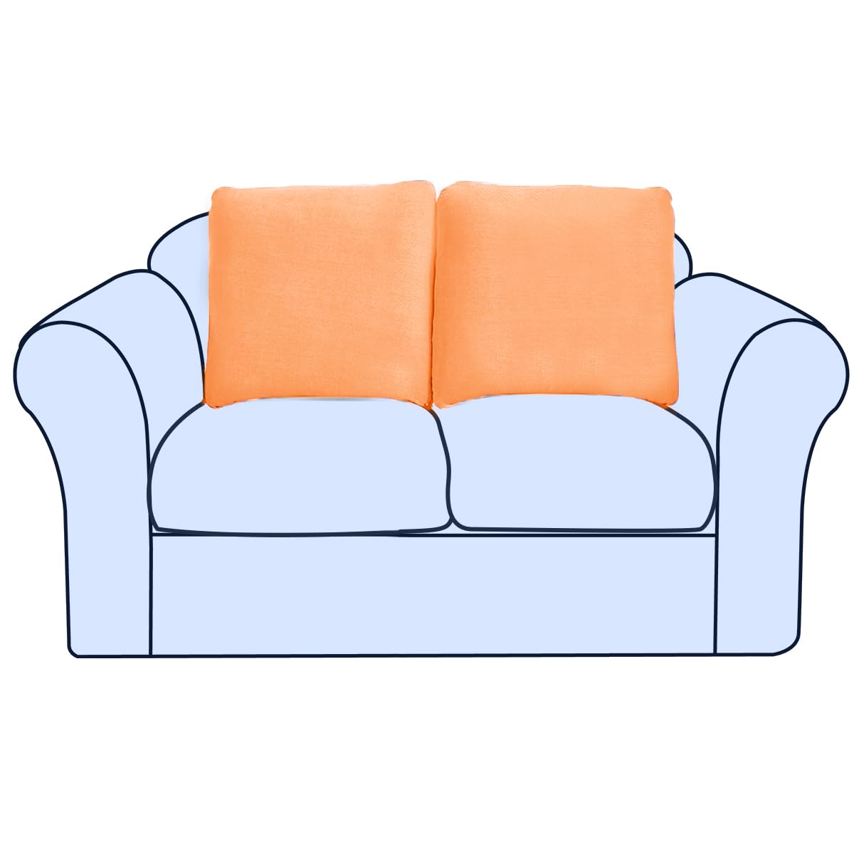 Couch Cushion Covers Individual Large Super Stretch Chenille (Sturdier Version) Sofa Cushion Covers, Couch Seat Covers Couch Slipcovers Furniture Protector (3 Piece Seat Cushion Covers)
