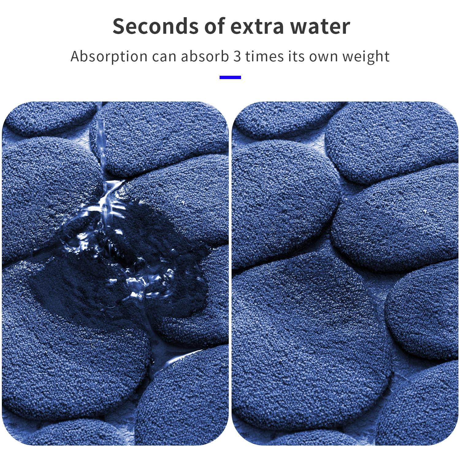 Memory Foam Bath Mat Cobblestone Bathroom Rugs Super Water Absorbent Machine Washable Bath Rugs