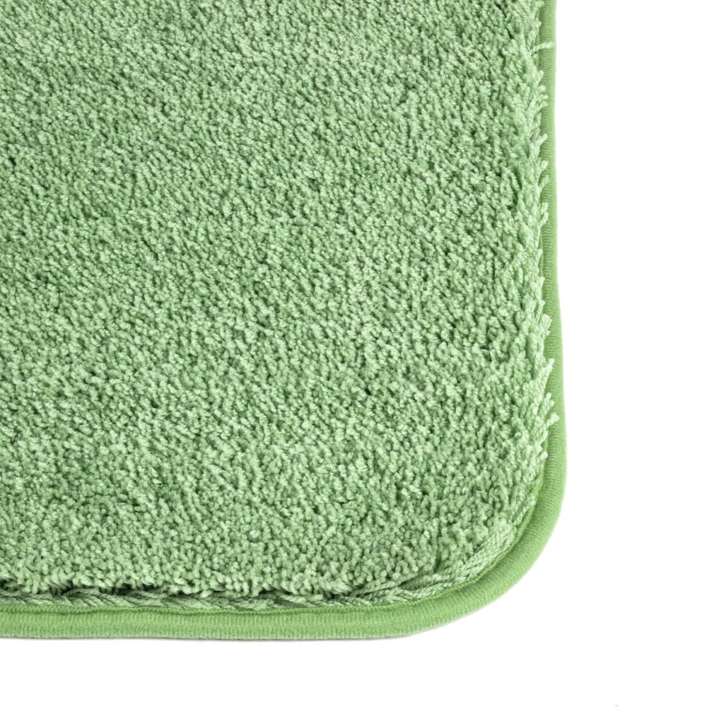 Shaggy 2 Piece Bath Rug Sets 20 x 24 Non Slip,Machine Wash/Dry Plush Absorbent Bath Mats for Bathroom