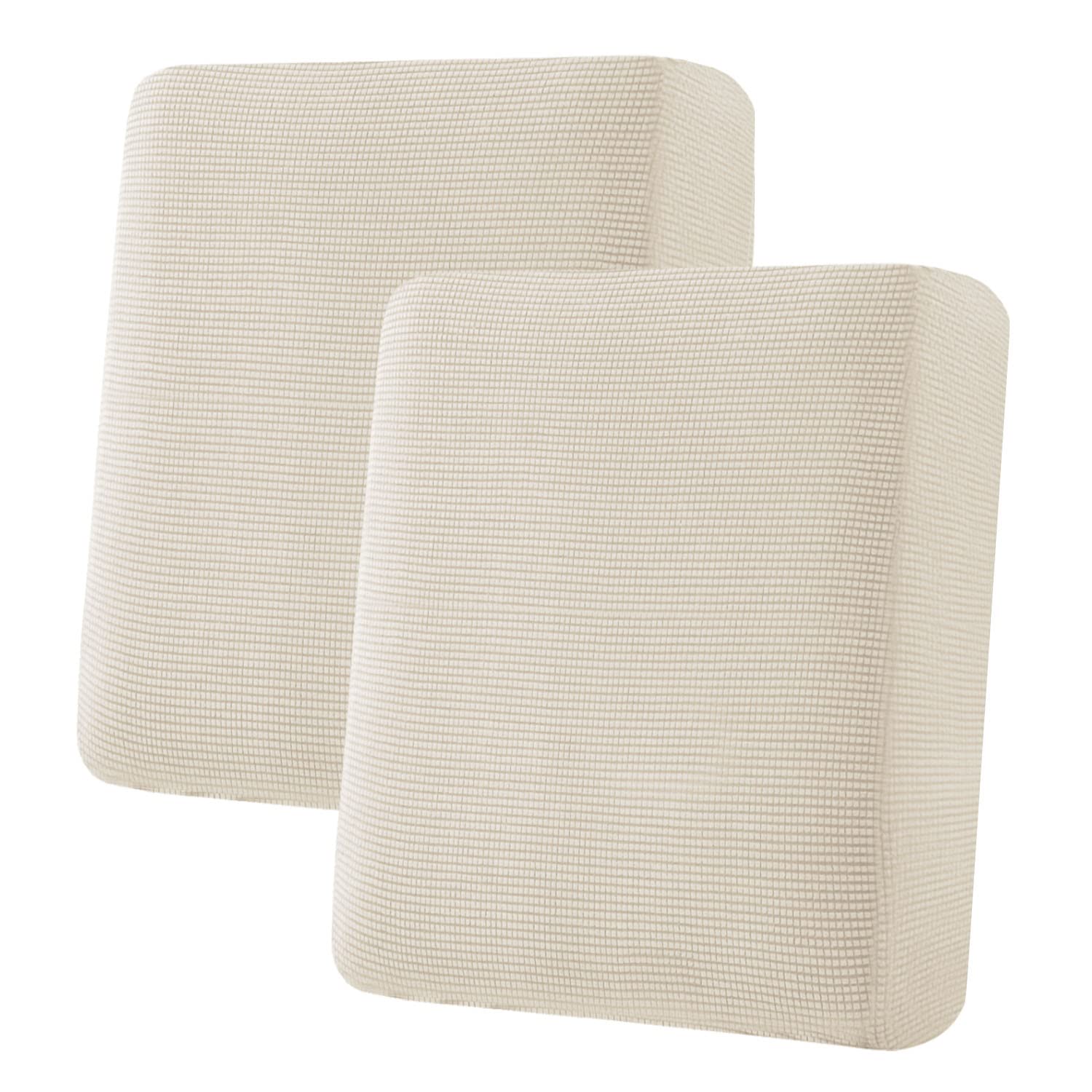 Super Stretch Individual Seat Cushion Covers Sofa Covers Couch Cushion Covers Slipcover Sets Thick Jacquard Textured Twill Fabric (1 Piece Sofa Cushion Cover)