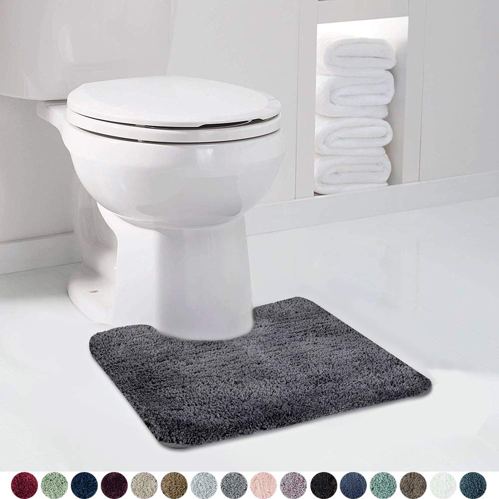 Shaggy 2 Piece Bath Rug Sets 20 x 24 Non Slip,Machine Wash/Dry Plush Absorbent Bath Mats for Bathroom