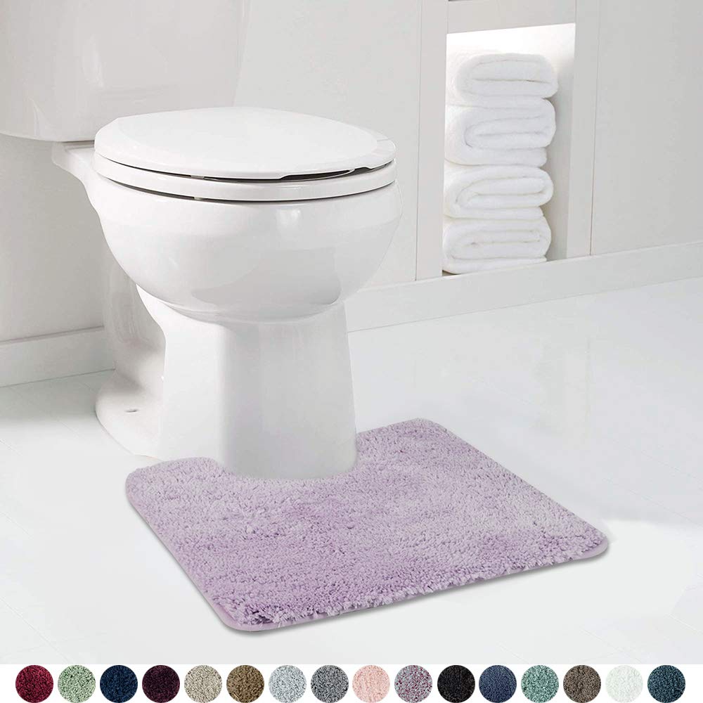 Shaggy 2 Piece Bath Rug Sets 20 x 24 Non Slip,Machine Wash/Dry Plush Absorbent Bath Mats for Bathroom