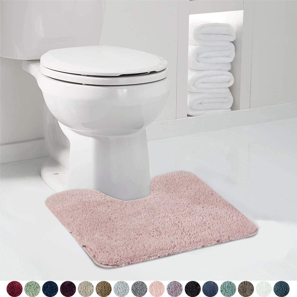 Shaggy 2 Piece Bath Rug Sets 20 x 24 Non Slip,Machine Wash/Dry Plush Absorbent Bath Mats for Bathroom