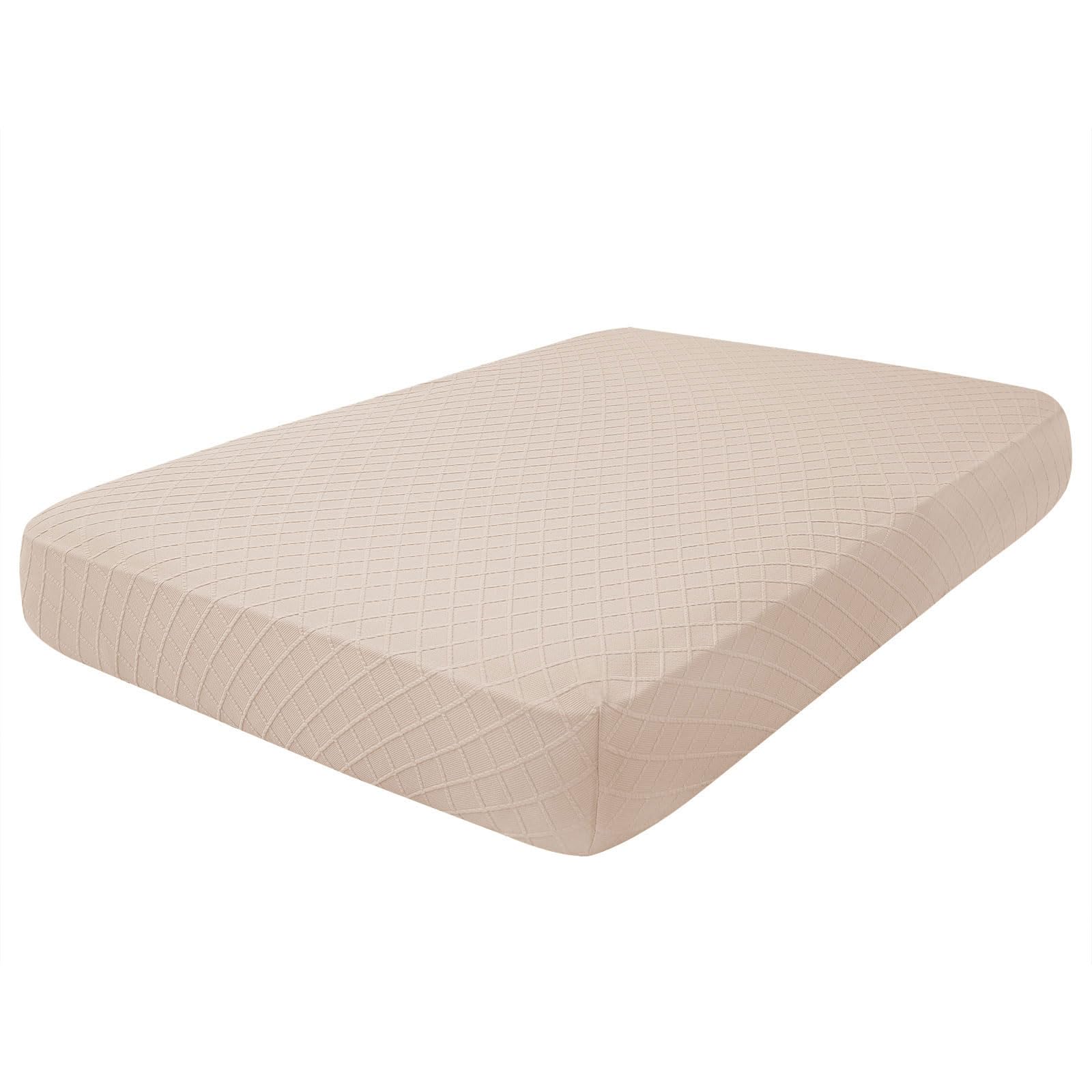 Jacquard Couch Cushion Covers, Magic Sofa Covers Washable, Stretch Couch Covers for 3 Cushion Couch, Diamond Lattice, Thick Sofa Couch Covers for Sectional Sofa