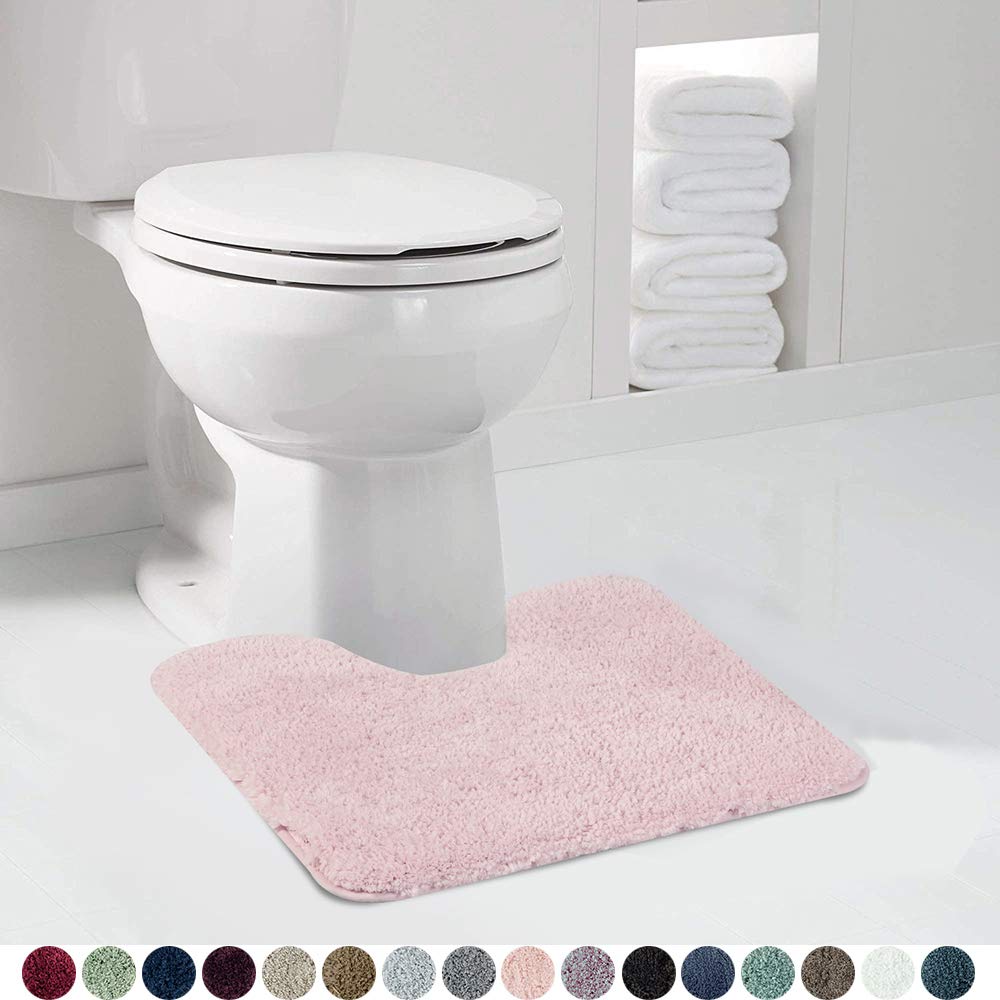Shaggy 2 Piece Bath Rug Sets 20 x 24 Non Slip,Machine Wash/Dry Plush Absorbent Bath Mats for Bathroom