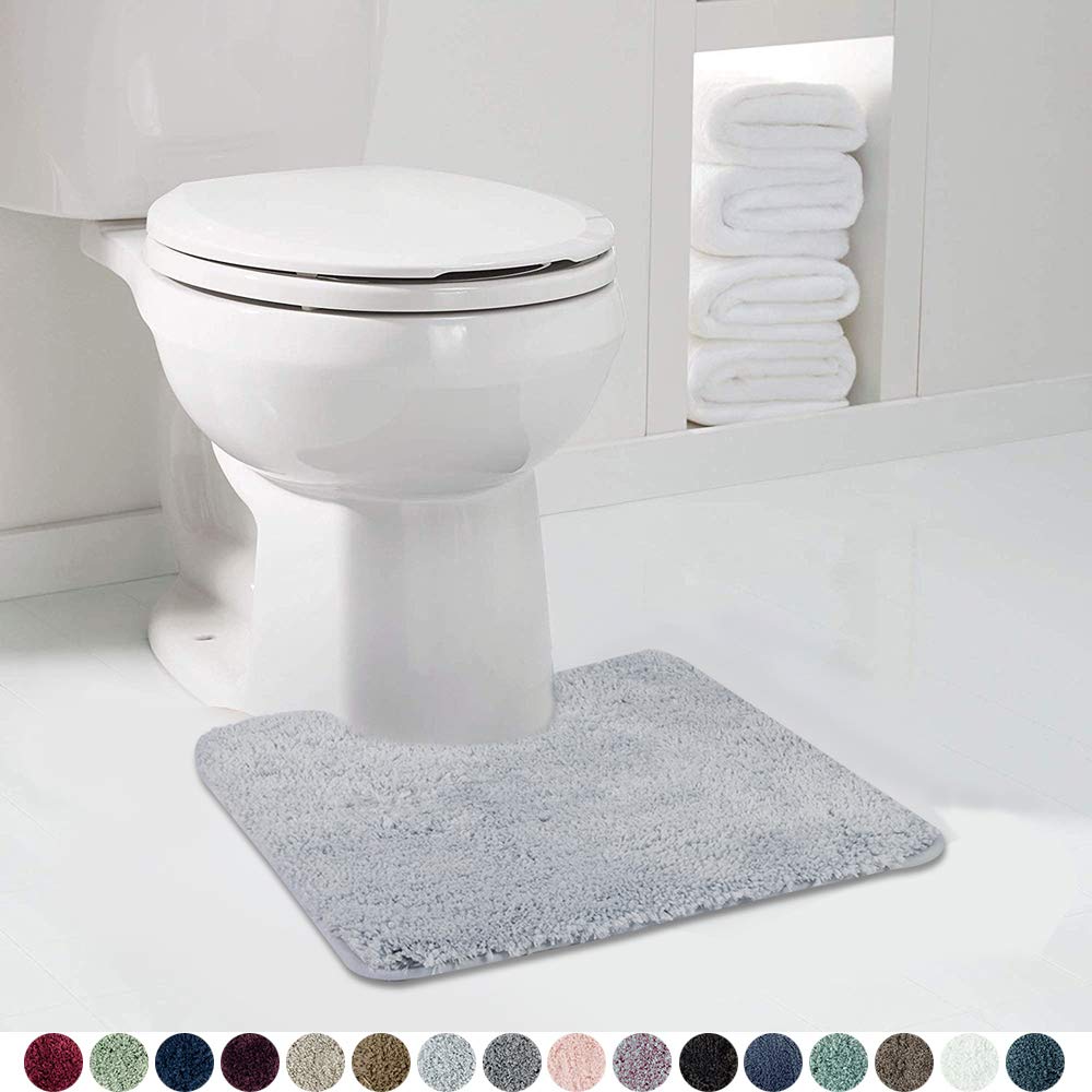 Shaggy 2 Piece Bath Rug Sets 20 x 24 Non Slip,Machine Wash/Dry Plush Absorbent Bath Mats for Bathroom