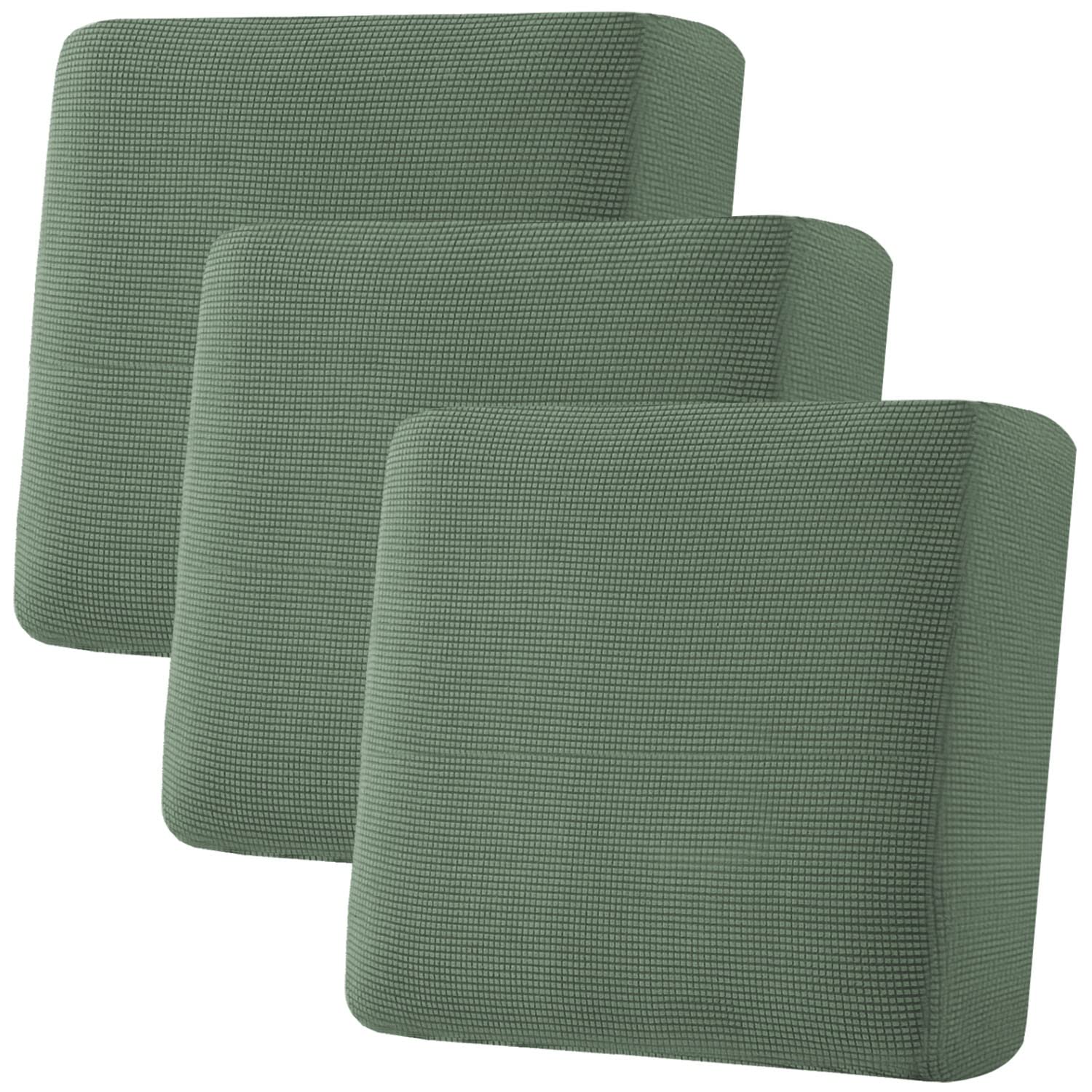 Super Stretch Individual Seat Cushion Covers Sofa Covers Couch Cushion Covers Slipcover Sets Thick Jacquard Textured Twill Fabric (1 Piece Sofa Cushion Cover)