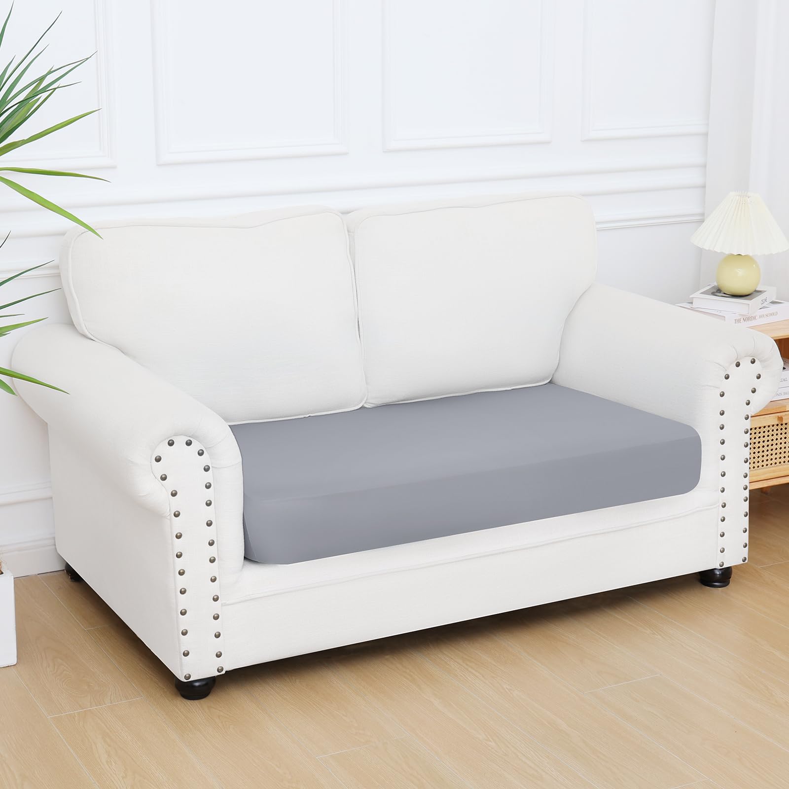 Printed Couch Cushion Covers, Stretch Sofa Cushion Covers Replacement, Non-Slip Sofa Seat Cushion Slipcovers, Soft Couch Covers for Indoor and Outdoor