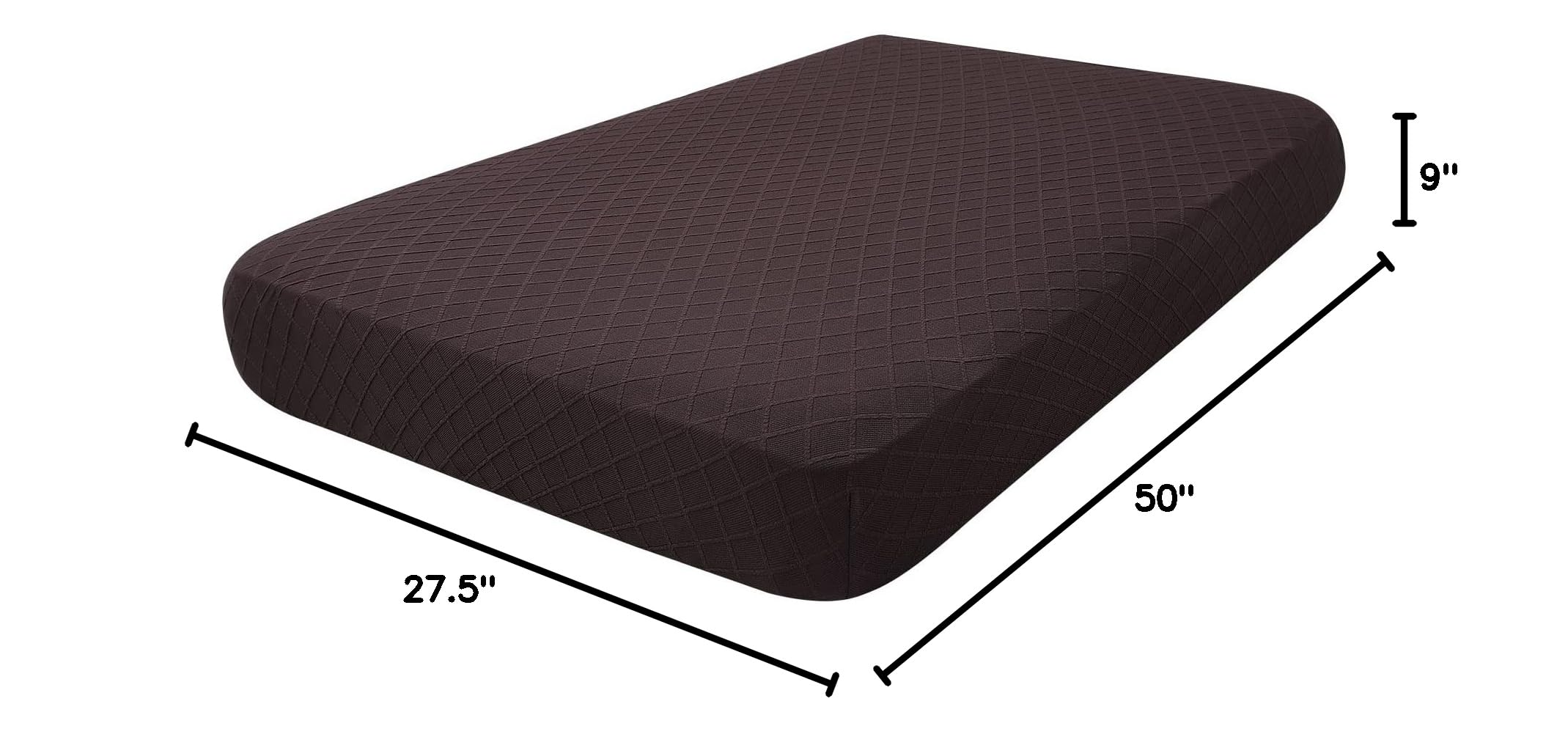Jacquard Couch Cushion Covers, Magic Sofa Covers Washable, Stretch Couch Covers for 3 Cushion Couch, Diamond Lattice, Thick Sofa Couch Covers for Sectional Sofa