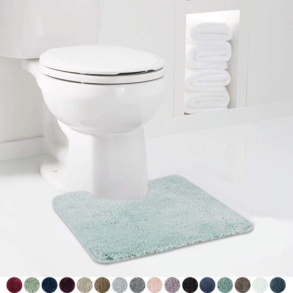 Shaggy 2 Piece Bath Rug Sets 20 x 24 Non Slip,Machine Wash/Dry Plush Absorbent Bath Mats for Bathroom