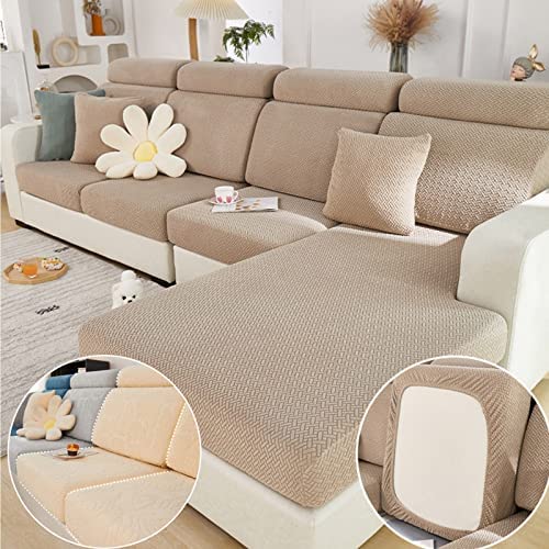 Magic Sofa Covers Couch Covers 2024 New Wear-Resistant Universal Sofa Covers Washable Stretch Couch Cushion Covers Slipcovers for Sectional Sofa (Texture Green,Back Cover M)