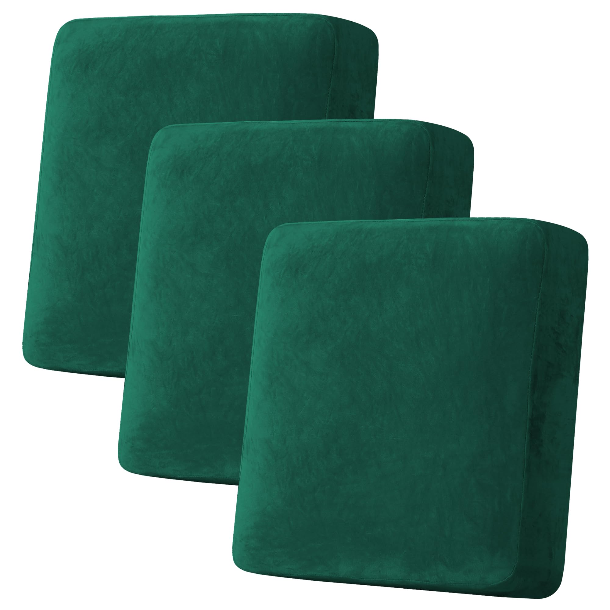 Velvet Stretch Couch Cushion Cover Plush Cushion Slipcover for Chair Loveseat Sofa Cushion Furniture Protector Seat Cushion Sofa Cover (3 Piece Sofa Cushion Covers)