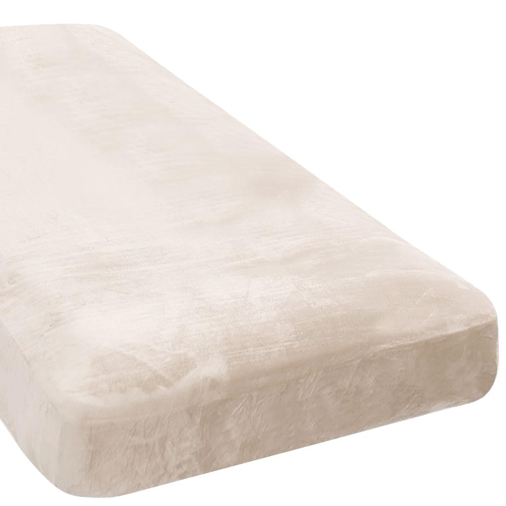 Velvet Stretch Couch Cushion Cover Plush Cushion Slipcover for Chair Loveseat Sofa Cushion Furniture Protector Seat Cushion Sofa Cover (3 Piece Sofa Cushion Covers)