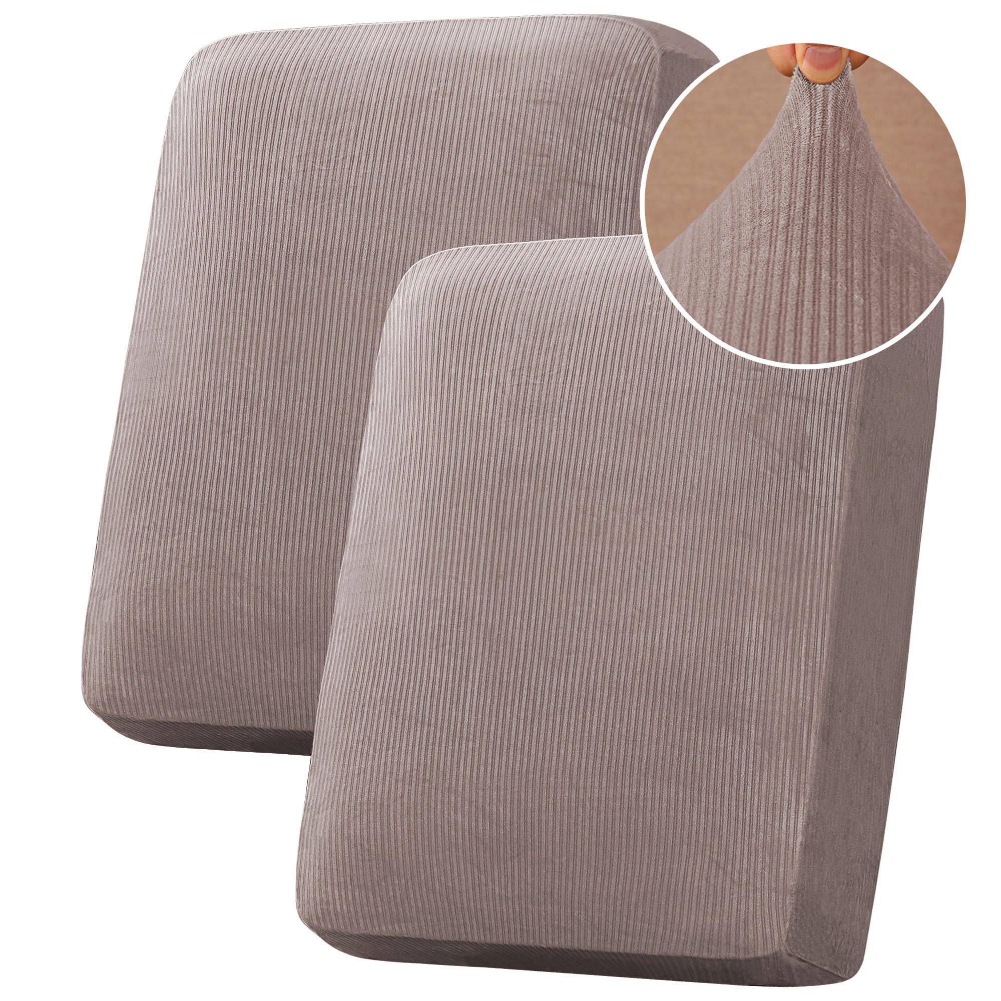 Velvet Stretch Couch Cushion Cover Plush Cushion Slipcover for Chair Loveseat Sofa Cushion Furniture Protector Seat Cushion Sofa Cover (3 Piece Sofa Cushion Covers)