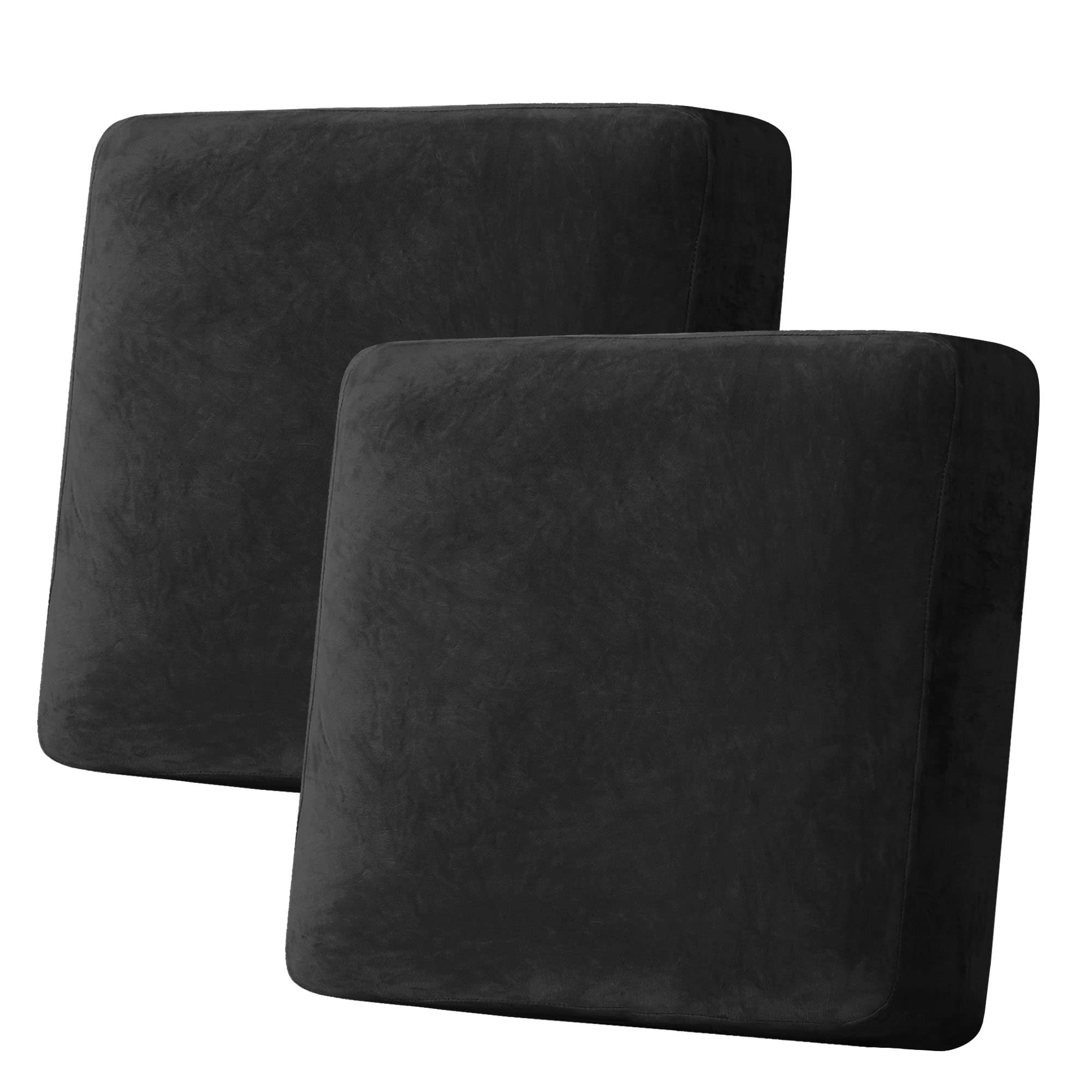 Velvet Stretch Couch Cushion Cover Plush Cushion Slipcover for Chair Loveseat Sofa Cushion Furniture Protector Seat Cushion Sofa Cover (3 Piece Sofa Cushion Covers)