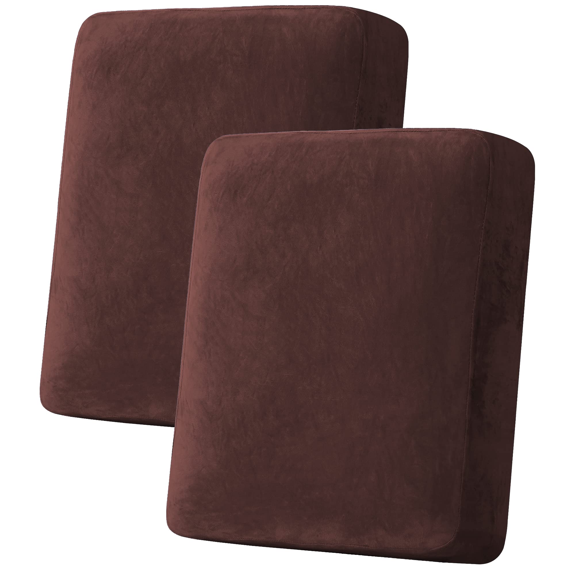 Velvet Stretch Couch Cushion Cover Plush Cushion Slipcover for Chair Loveseat Sofa Cushion Furniture Protector Seat Cushion Sofa Cover (3 Piece Sofa Cushion Covers)