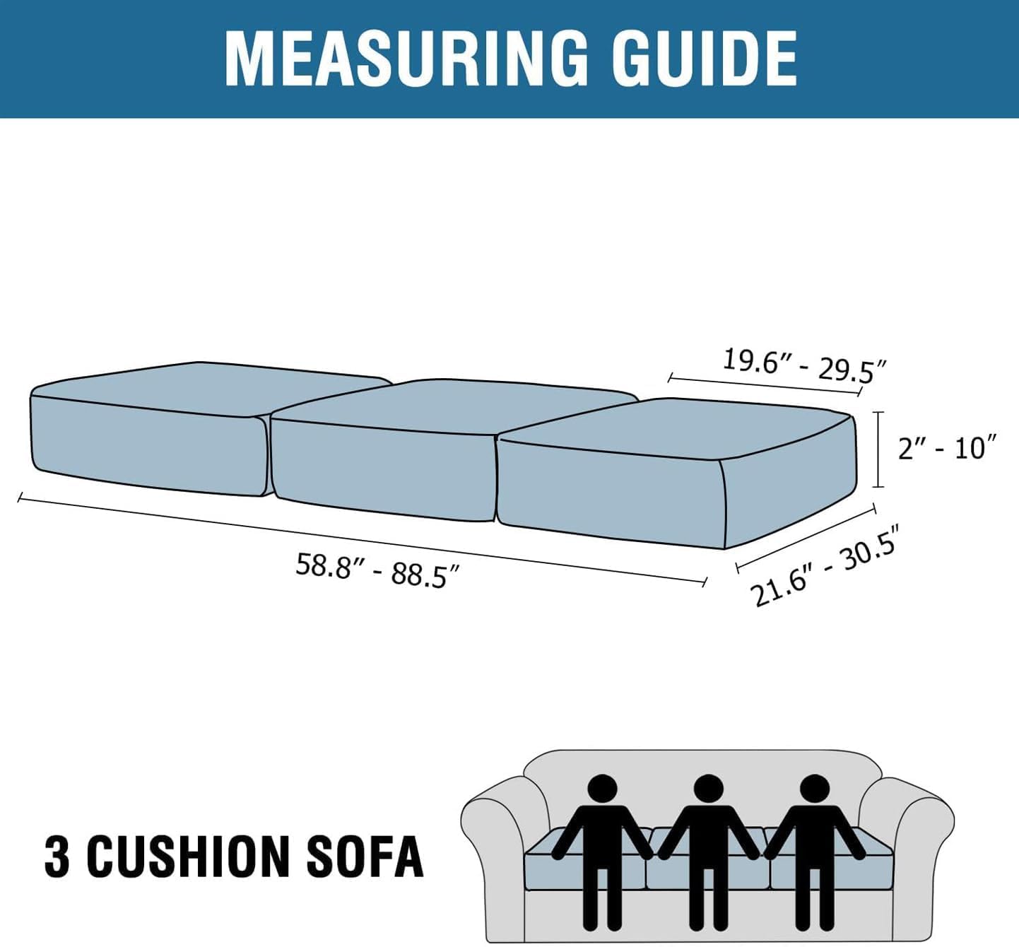 Velvet Stretch Couch Cushion Cover Plush Cushion Slipcover for Chair Loveseat Sofa Cushion Furniture Protector Seat Cushion Sofa Cover (3 Piece Sofa Cushion Covers)
