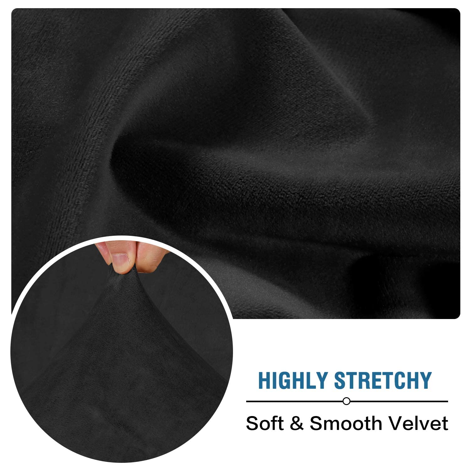 Velvet Stretch Couch Cushion Cover Plush Cushion Slipcover for Chair Loveseat Sofa Cushion Furniture Protector Seat Cushion Sofa Cover (3 Piece Sofa Cushion Covers)