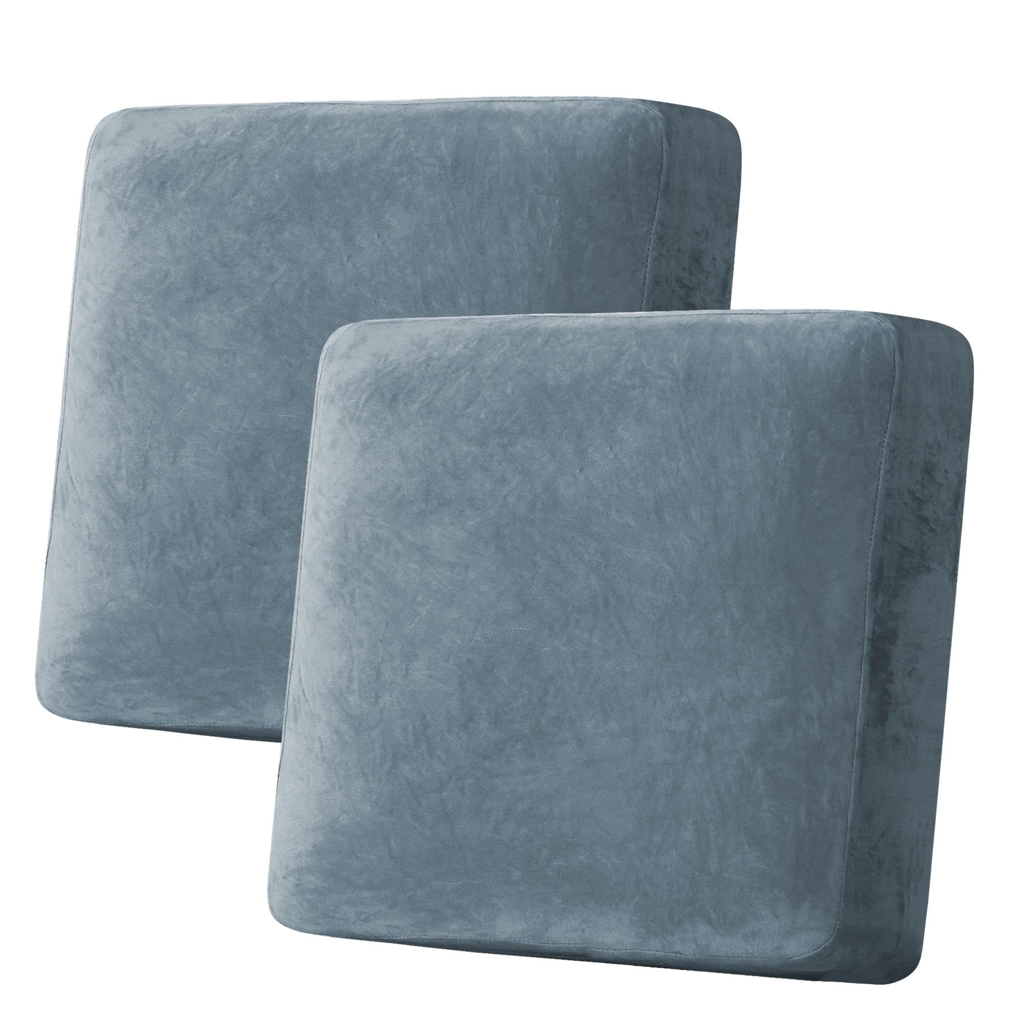 Velvet Stretch Couch Cushion Cover Plush Cushion Slipcover for Chair Loveseat Sofa Cushion Furniture Protector Seat Cushion Sofa Cover (3 Piece Sofa Cushion Covers)