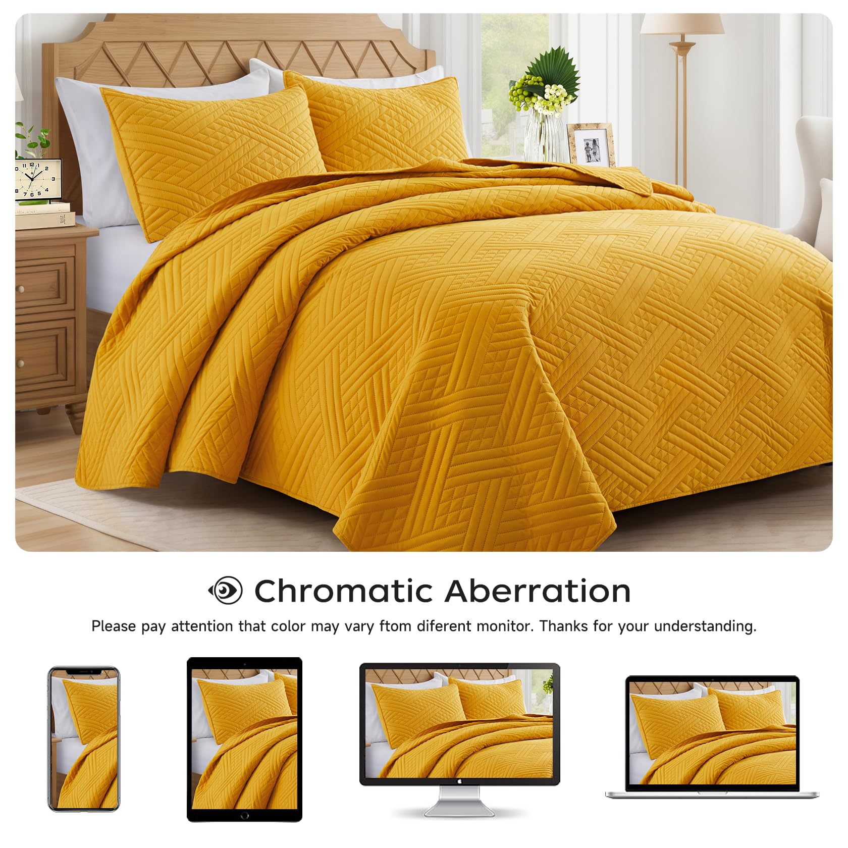 Queen Black Quilt with Stripe Pattern, Summer Lightweight Full Size Thin Comforter Bedding Set, Soft Microfiber Bedspread & Coverlet for All Seasons - 3 Piece(1 Quilt, 2 Pillow Shams)