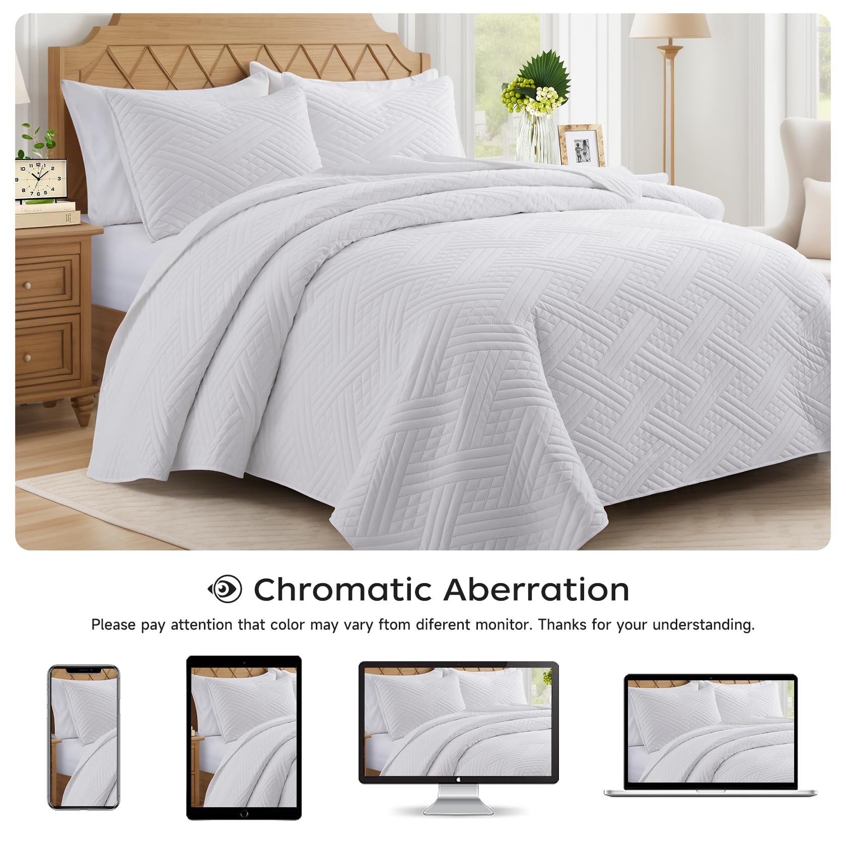 Queen Black Quilt with Stripe Pattern, Summer Lightweight Full Size Thin Comforter Bedding Set, Soft Microfiber Bedspread & Coverlet for All Seasons - 3 Piece(1 Quilt, 2 Pillow Shams)
