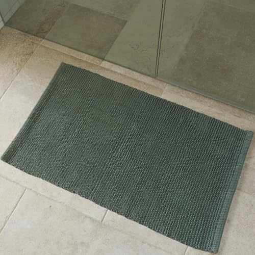 Beautiful Boho Rug for Your Bathroom - Soft Textured Bath Mat Made of 100% Cotton Fits Perfectly Into Your Home - A Cute, Non-Slip and Absorbent Rug Ideal to Enhance Any Bath/Bedroom Decor