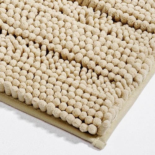 Bath Mats for Bathroom , Extra Soft Plush Bathroom Mat, Absorbent Bath Mat，Bathroom Rugs Non Slip Washable