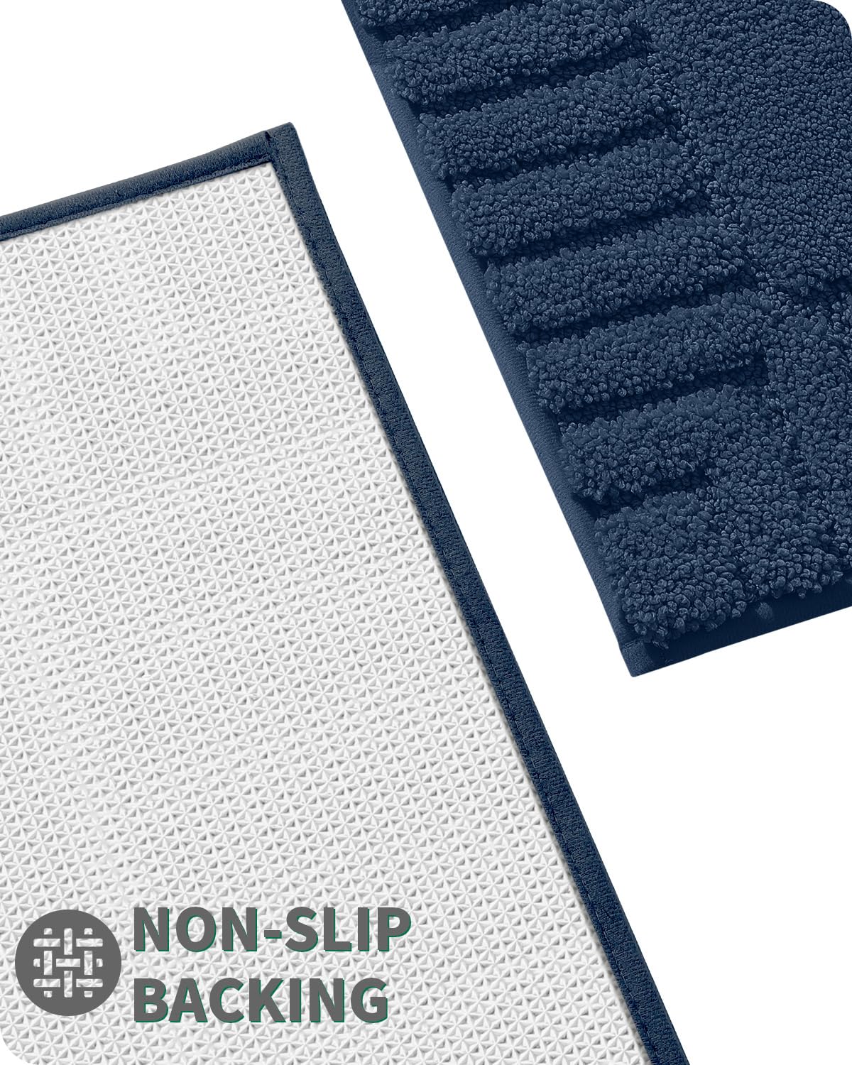 Premium Bath Rug, Extra Soft and Absorbent Bathroom Mat, Quick Dry, Non Slip, Machine Washable Bath Mat for Shower and Tub,16"x24"