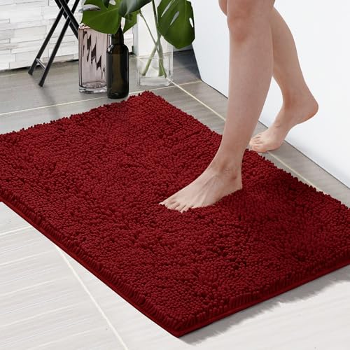 Bath Mats for Bathroom , Extra Soft Plush Bathroom Mat, Absorbent Bath Mat，Bathroom Rugs Non Slip Washable