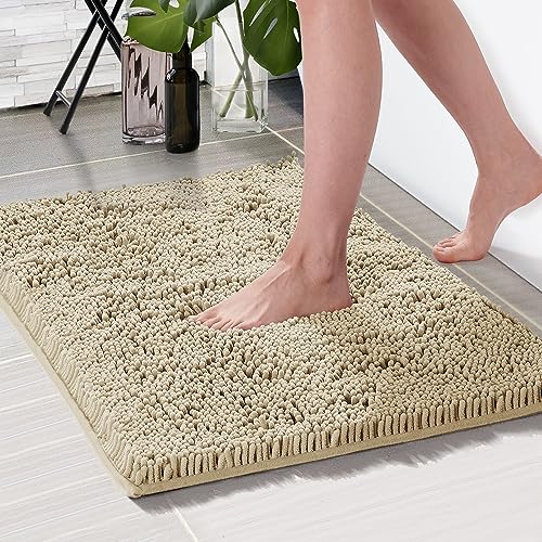 Bath Mats for Bathroom , Extra Soft Plush Bathroom Mat, Absorbent Bath Mat，Bathroom Rugs Non Slip Washable