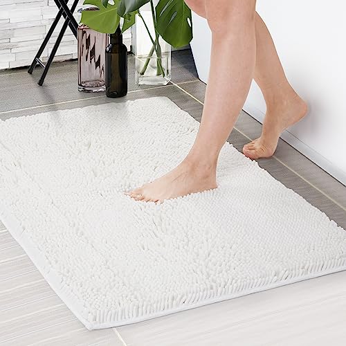 Bath Mats for Bathroom , Extra Soft Plush Bathroom Mat, Absorbent Bath Mat，Bathroom Rugs Non Slip Washable