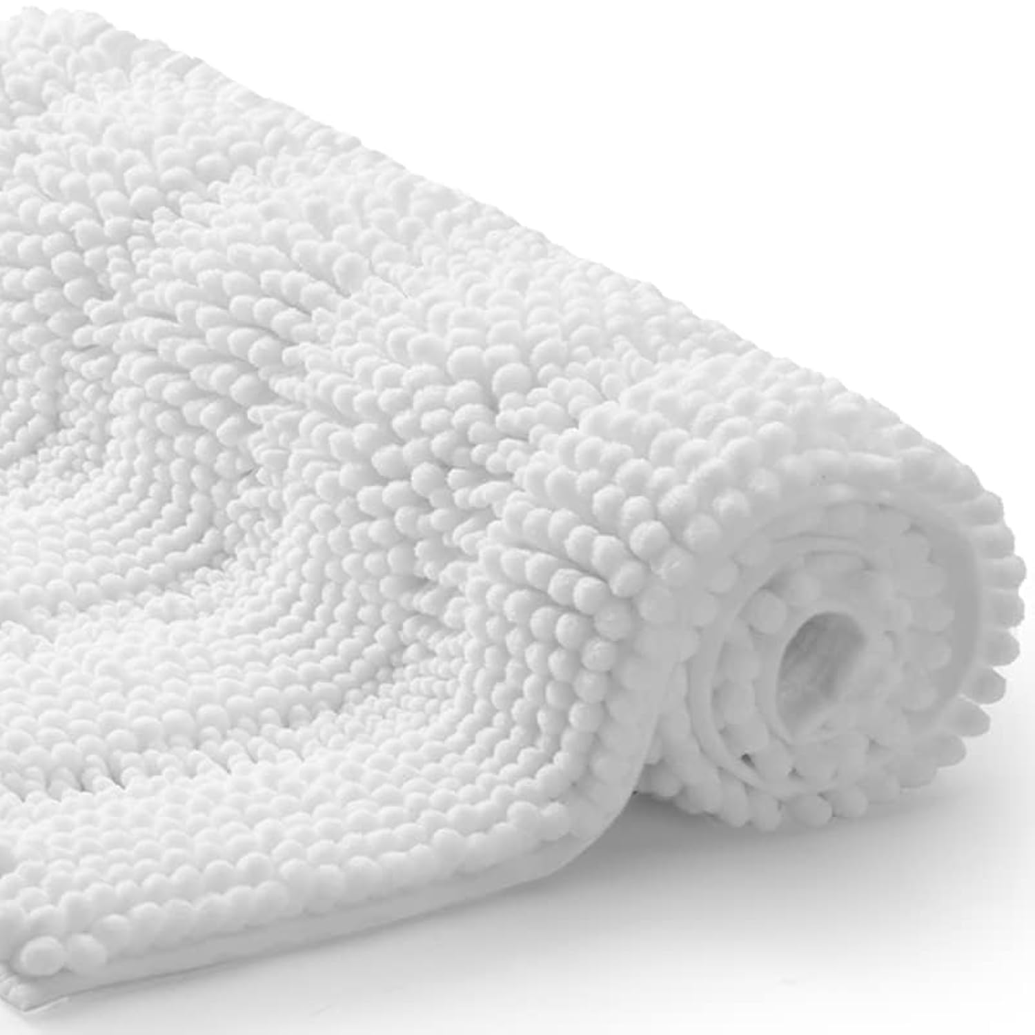 Bath Mats for Bathroom,Thick Soft Chenille Floor Mats,16x24 Inches Non Slip Shower Mats Ultra Water Absorbent Doormat. Size:16" x 24"
