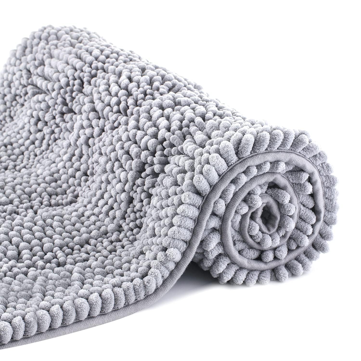 Bath Mats for Bathroom,Thick Soft Chenille Floor Mats,16x24 Inches Non Slip Shower Mats Ultra Water Absorbent Doormat. Size:16" x 24"