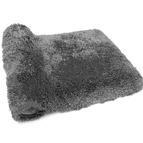 Bathroom Rugs Non-Slip, Soft Shaggy Bath Rugs for Bathroom, Microfiber Bath Mats for Bathroom Floor, Absorbent Plush Bathroom Mats, Machine Washable Bathroom Rug Mat
