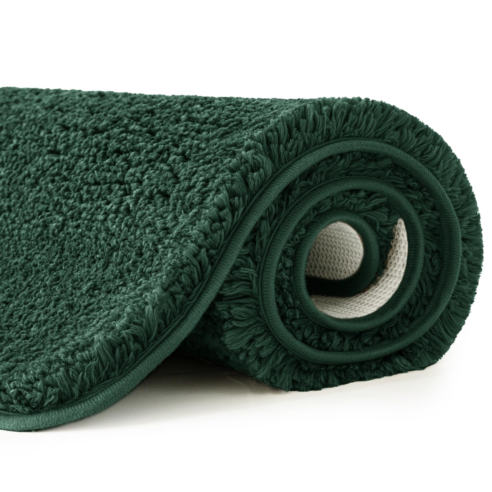 Pink Bathroom Rugs Sets 2 Piece - Absorbent Bath Mats Set Made of Thick Fluffy Microsiber for Bathroom Floor, Tub or Entryway, Non Slip Rubber Backside