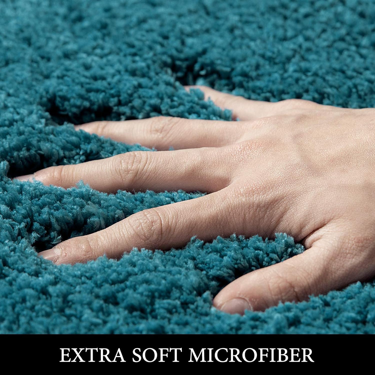 Pink Bathroom Rugs Sets 2 Piece - Absorbent Bath Mats Set Made of Thick Fluffy Microsiber for Bathroom Floor, Tub or Entryway, Non Slip Rubber Backside