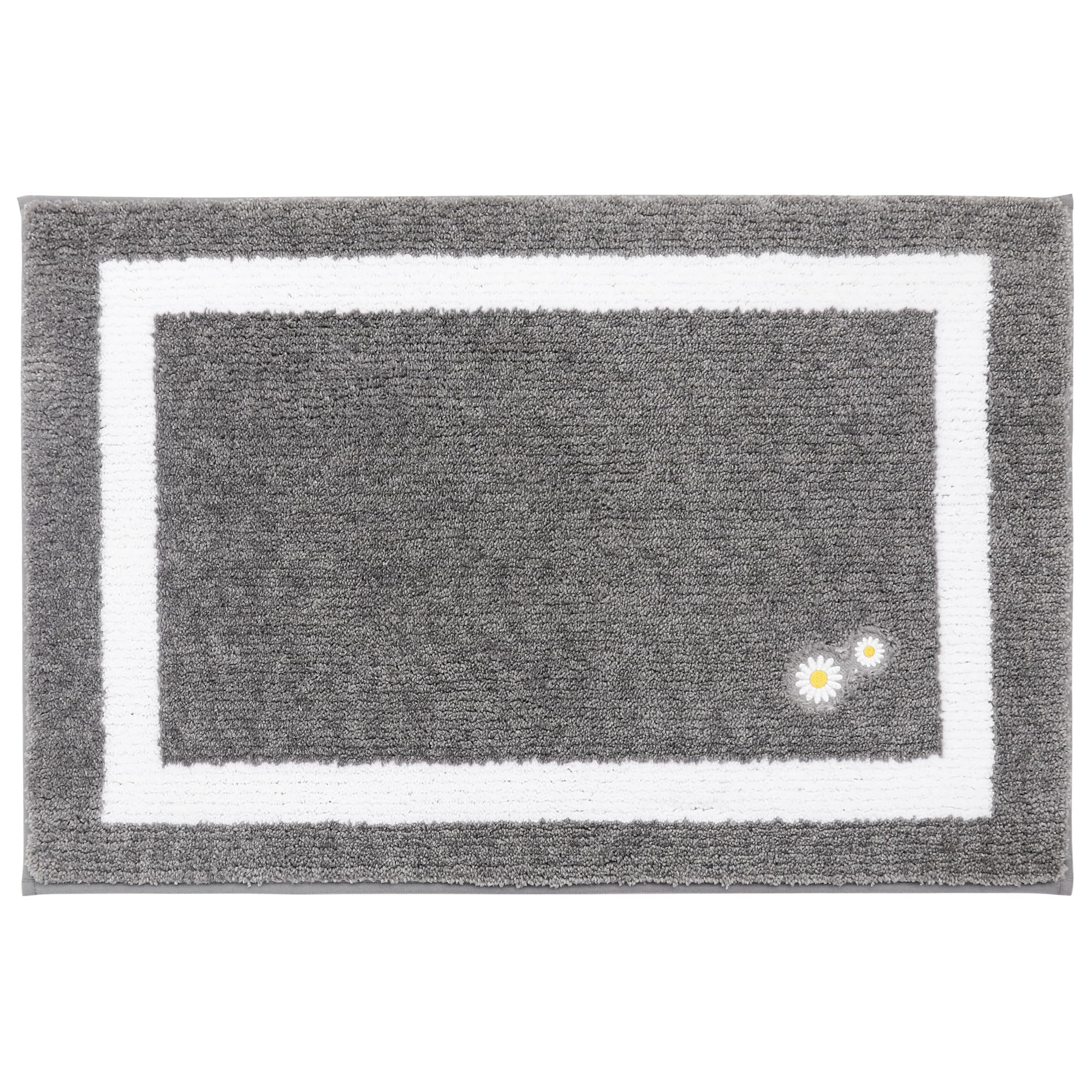 Bathroom-Rug-Non-Slip-Bath-Mats-for-Bathroom Absorbent and Soft Bathroom Mat Washable Bath Rugs Embroidered Floral Bathroom Rugs