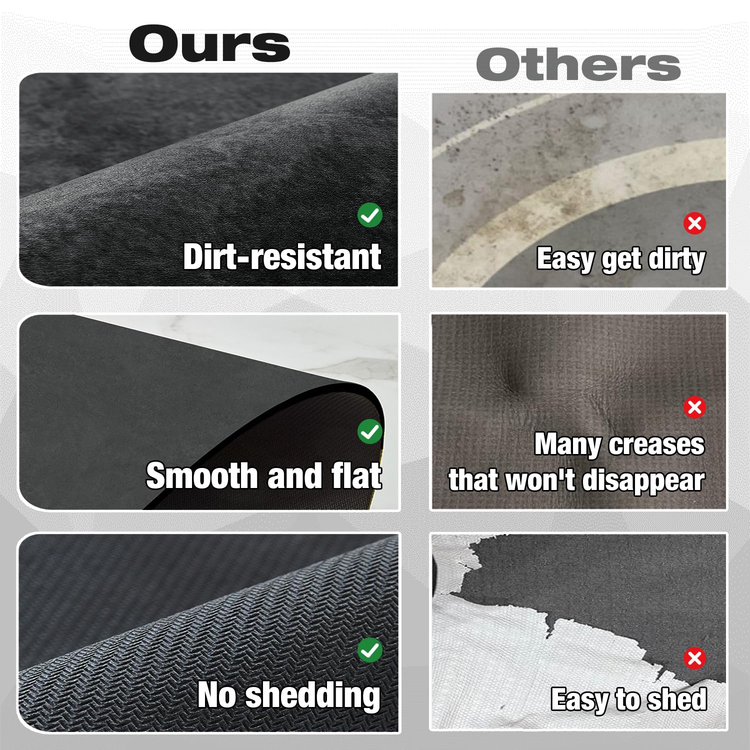 Quick Dry Bath Mat, Bathroom Rugs Non Slip Washable Thin Absorbent Bath Mat Fits Under Door Bathroom Floor Mat Perfect for Bath, Shower, or Sink