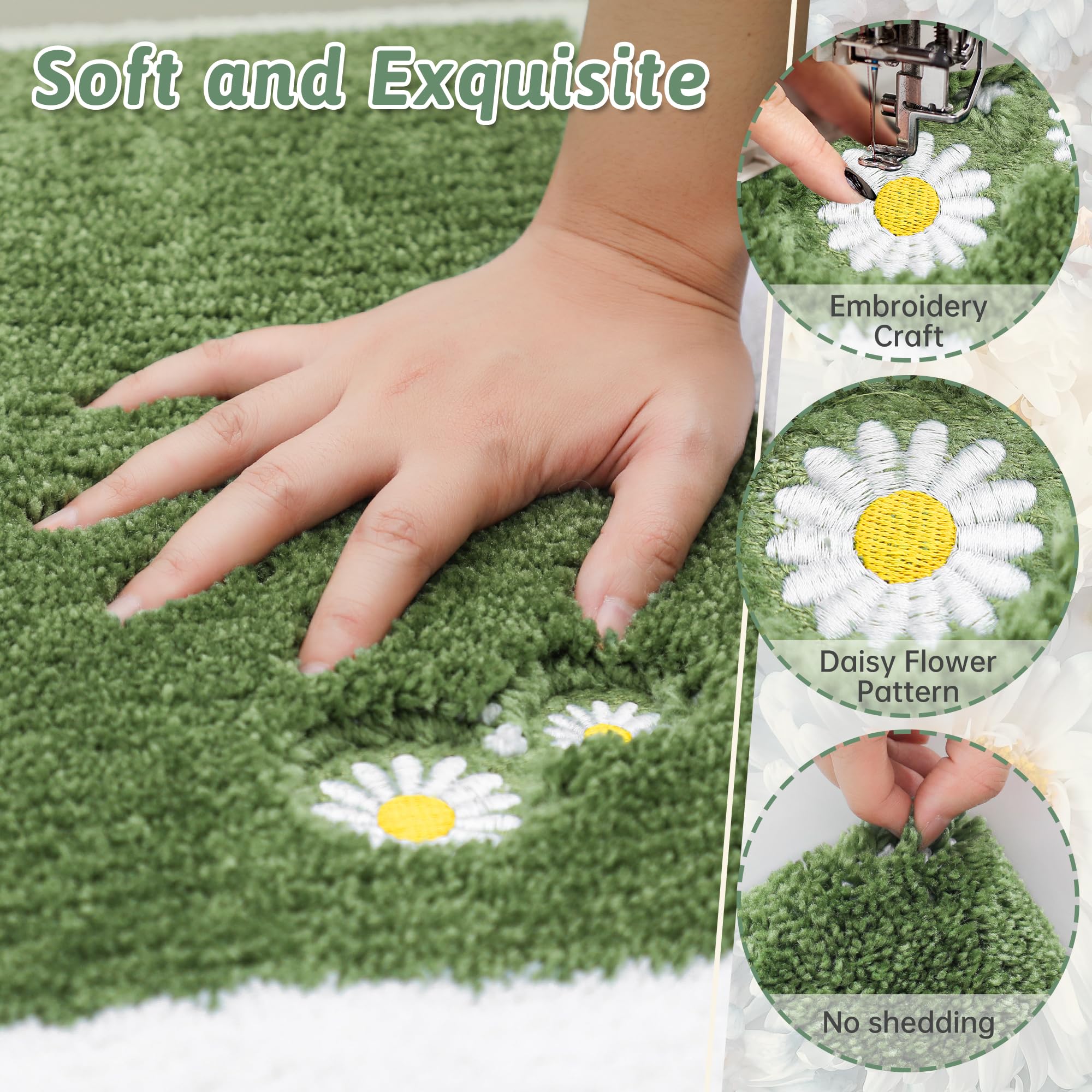 Bathroom-Rug-Non-Slip-Bath-Mats-for-Bathroom Absorbent and Soft Bathroom Mat Washable Bath Rugs Embroidered Floral Bathroom Rugs