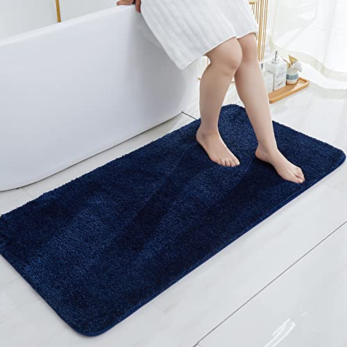Extra Thick Bath Rugs for Bathroom - Anti-Slip Bath Mats Soft Plush Yarn Shaggy 100% Strong Mirco Polyeste Mat Living Room Bedroom Mat Floor Water Absorbent