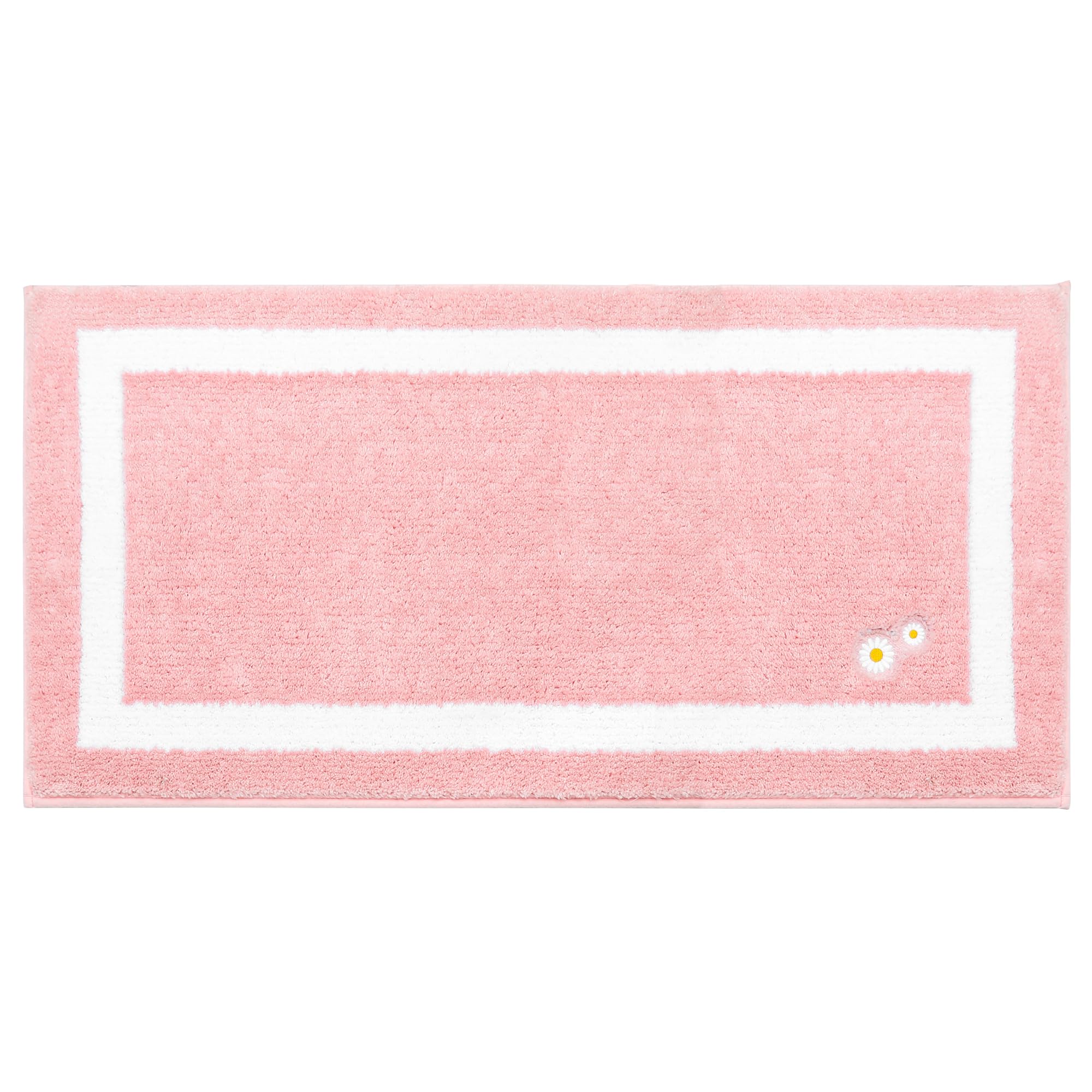 Bathroom-Rug-Non-Slip-Bath-Mats-for-Bathroom Absorbent and Soft Bathroom Mat Washable Bath Rugs Embroidered Floral Bathroom Rugs
