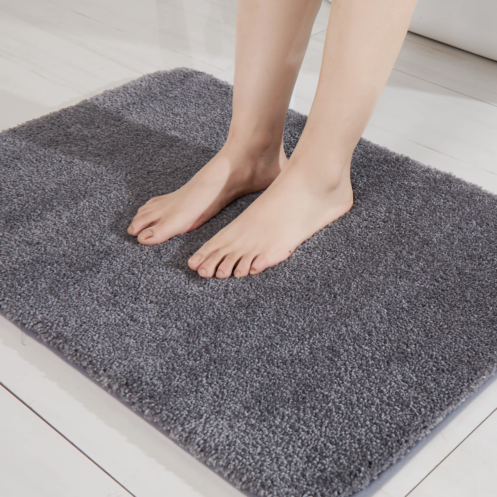 Extra Thick Bath Rugs for Bathroom - Anti-Slip Bath Mats Soft Plush Yarn Shaggy 100% Strong Mirco Polyeste Mat Living Room Bedroom Mat Floor Water Absorbent