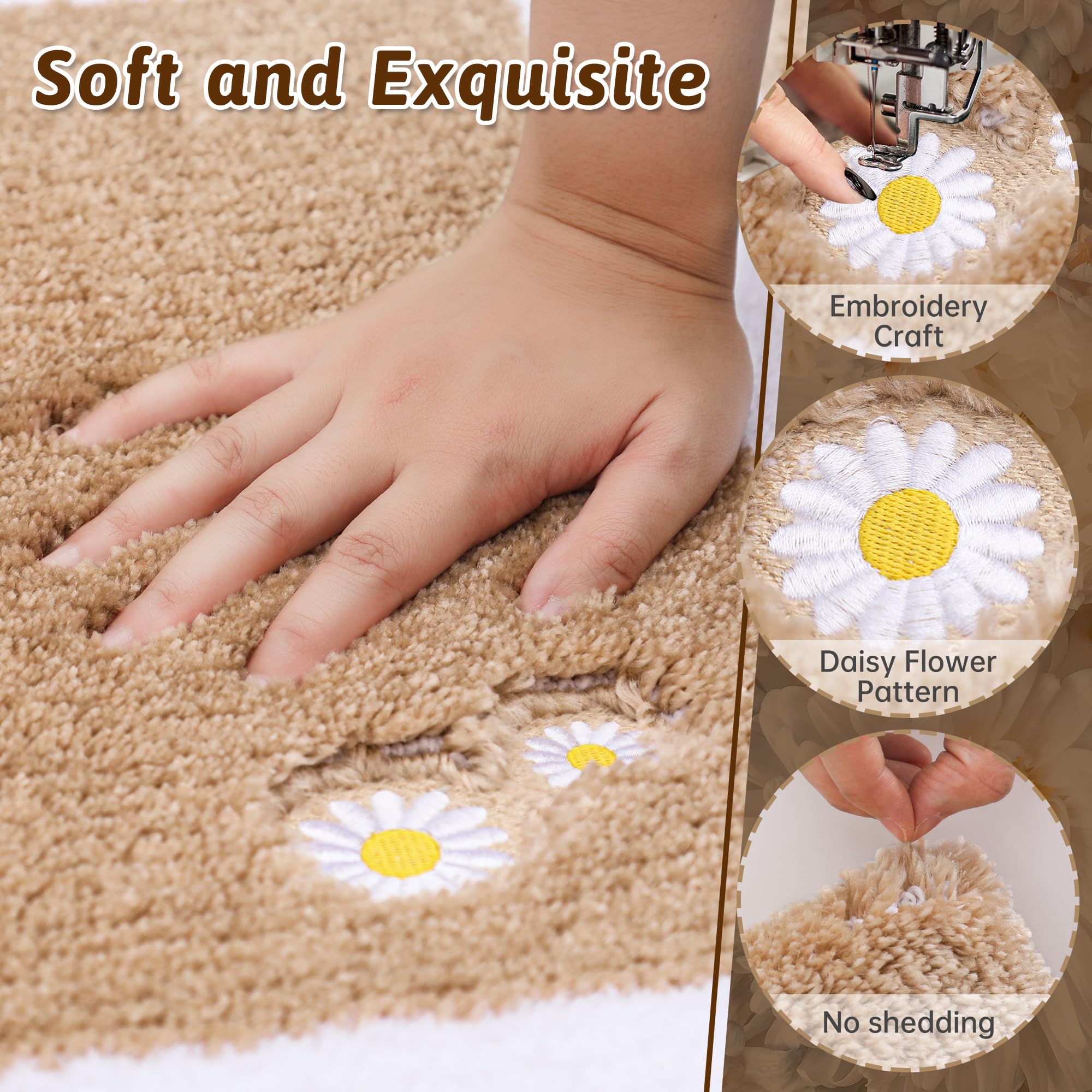 Bathroom-Rug-Non-Slip-Bath-Mats-for-Bathroom Absorbent and Soft Bathroom Mat Washable Bath Rugs Embroidered Floral Bathroom Rugs