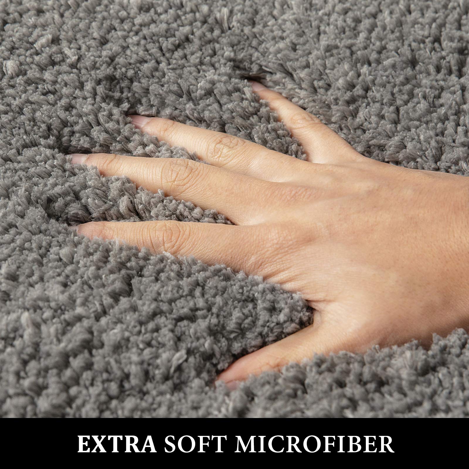 改MIULEE Pink Bathroom Rugs Sets 2 Piece - Absorbent Bath Mats Set Made of Thick Fluffy Microsiber for Bathroom Floor, Tub or Entryway, Non Slip Rubber Backside, Machine Washable - Blush, 16''x24''