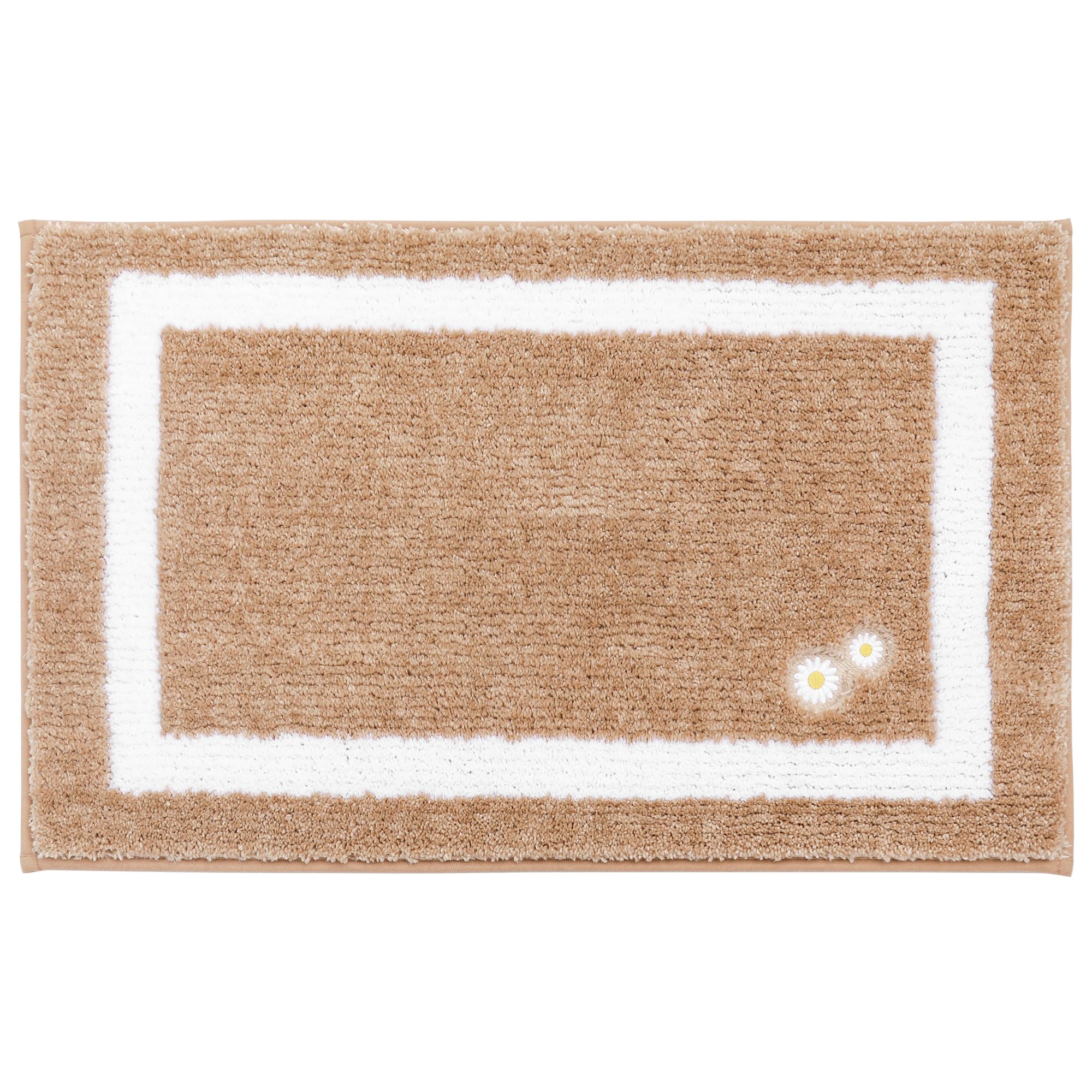Bathroom-Rug-Non-Slip-Bath-Mats-for-Bathroom Absorbent and Soft Bathroom Mat Washable Bath Rugs Embroidered Floral Bathroom Rugs