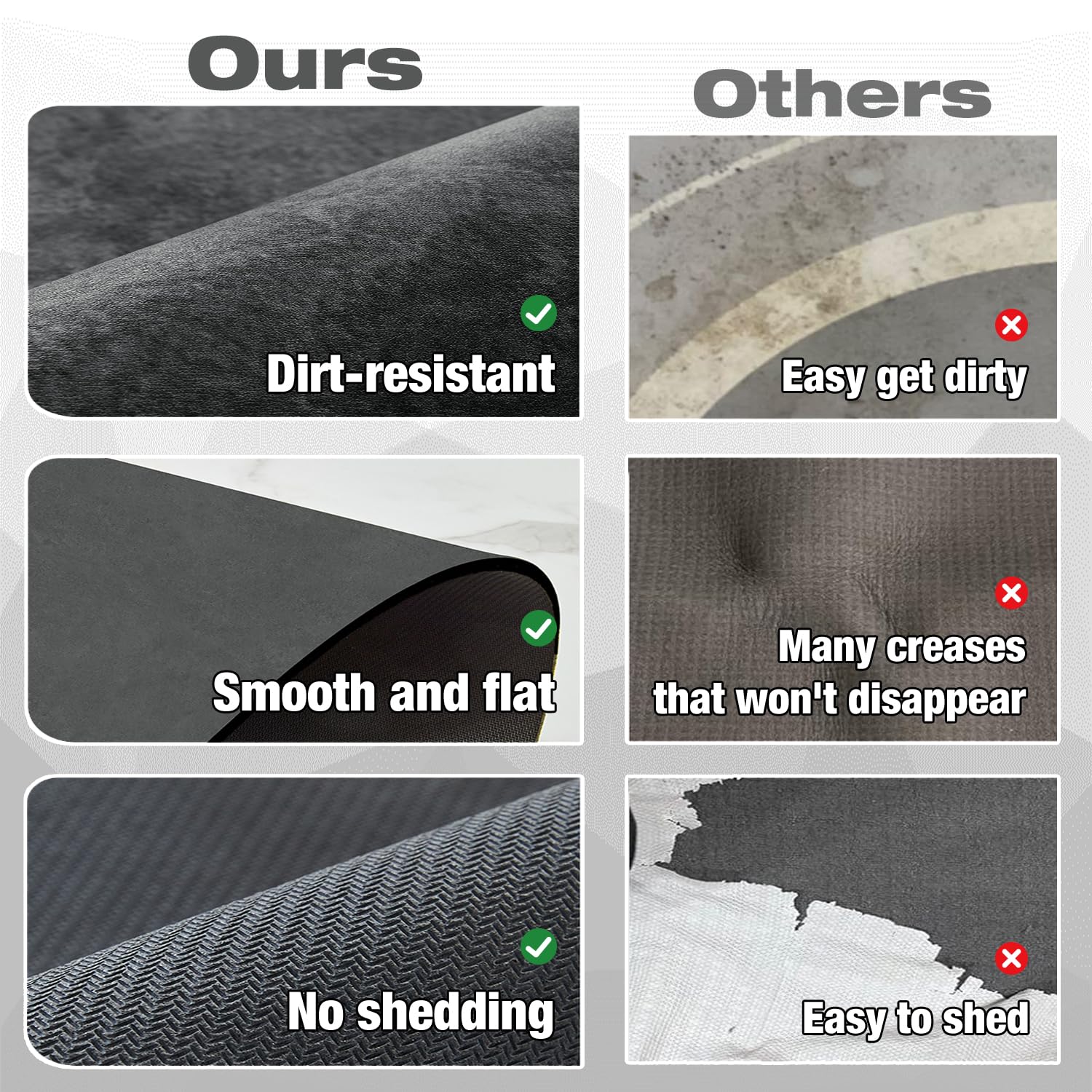 Quick Dry Bath Mat, Bathroom Rugs Non Slip Washable Thin Absorbent Bath Mat Fits Under Door Bathroom Floor Mat Perfect for Bath, Shower, or Sink