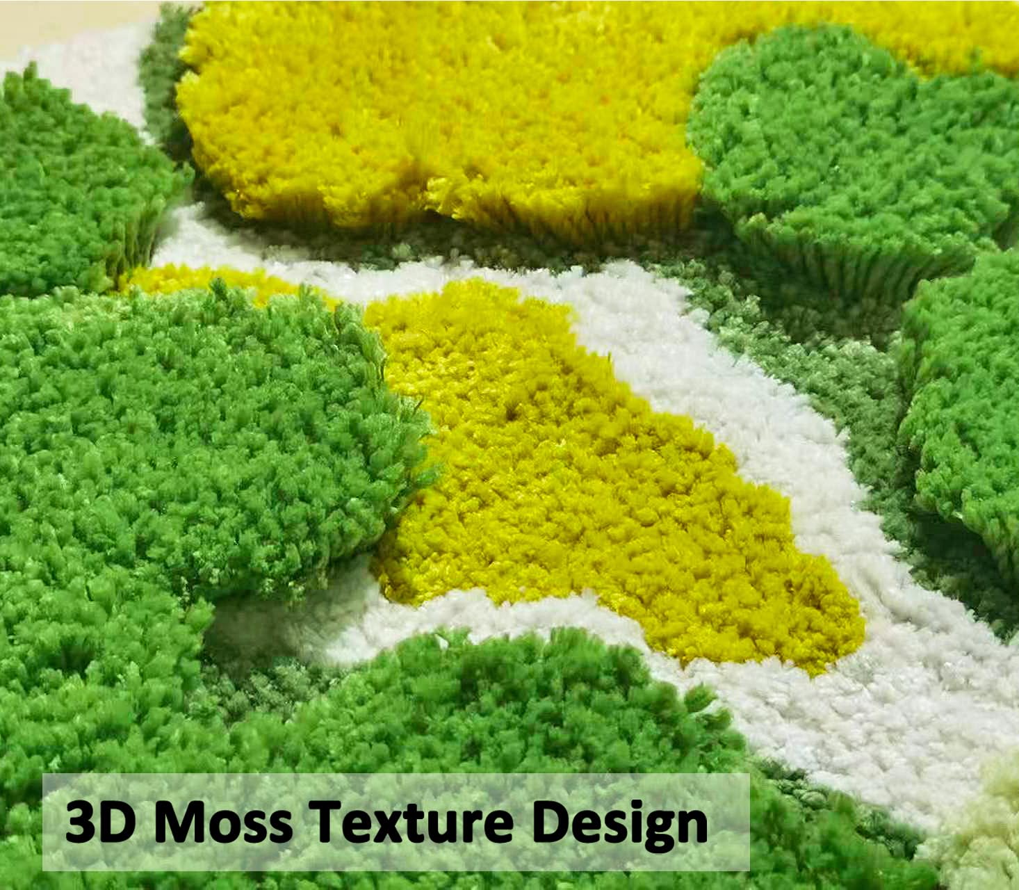 改Cute Green Moss Bathroom Runner Rug Long Rectangular Boho Aesthetic Leaf Leaves Bath Mat Shaggy Non Slip Absorbent Shower Mat Decor