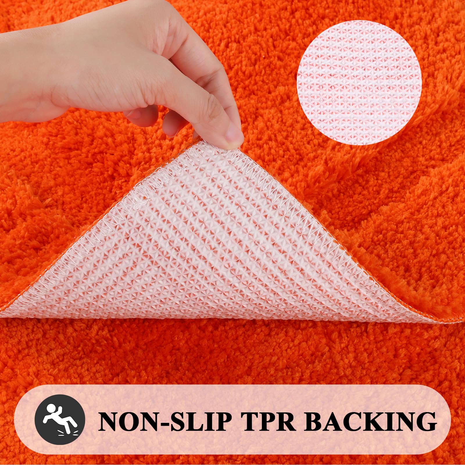 改SHACOS Super Soft Bath Rugs Set of 2 Pieces 20x32 inch Bath Mat for Bathroom Rug Non Slip Plush Bath Rug Absorbent Bathroom Rug Set Washable, White