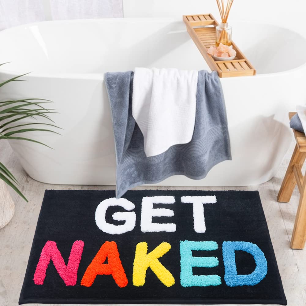 Get Naked Bath Mat Bathroom Rugs Absorbent Soft Hot Bath Rugs