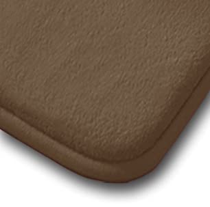 Memory Foam Bath Mat Coral Velvet Super Non-Slip Rapid Water Absorption Soft and Comfortable Easier to Dry Machine Wash Bathroom Mat